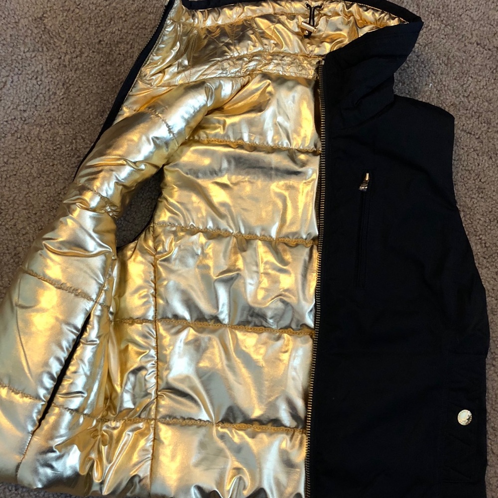 Ralph Lauren Black and Gold Reversible Vest